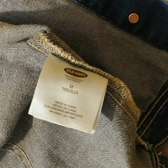 Old Navy Women's Medium Jean Denim Jacket Silver Buttons EUC - Picture 6 of 6